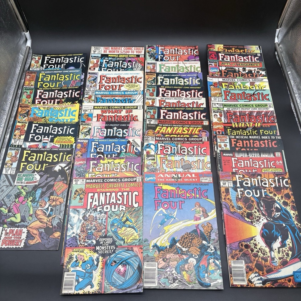 Fantastic Four Comic Book Lot 35 Issues Marvel Vintage Bronze Copper Age Reader
